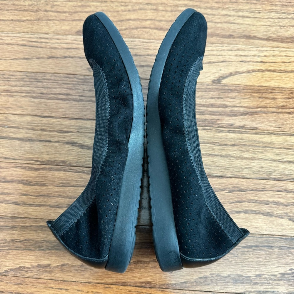 Cole Haan black suede ballet flats - Picture 4 of 8